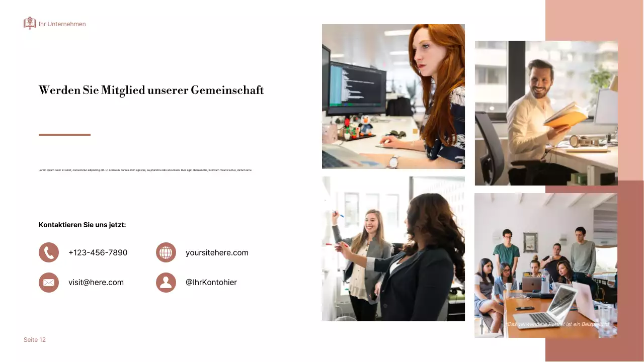 Beige Elegant Über Storytelling Präsentation