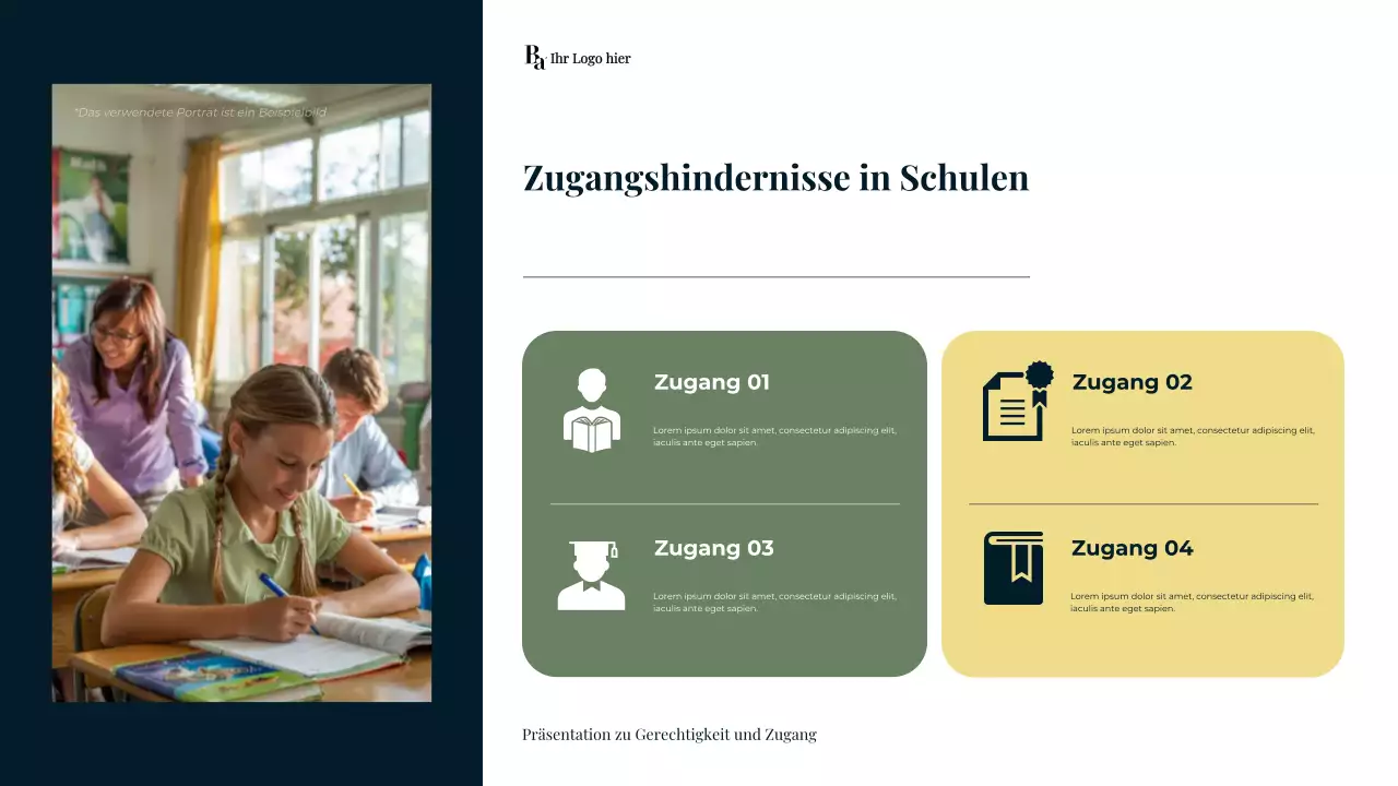 Moderne Sekundarschulbildung der Marine Präsentation