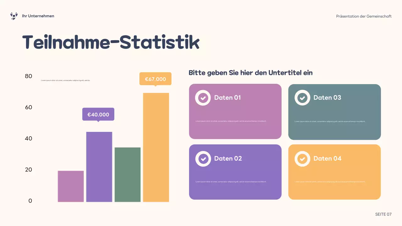 Lila Illustration Inklusive Community Präsentation