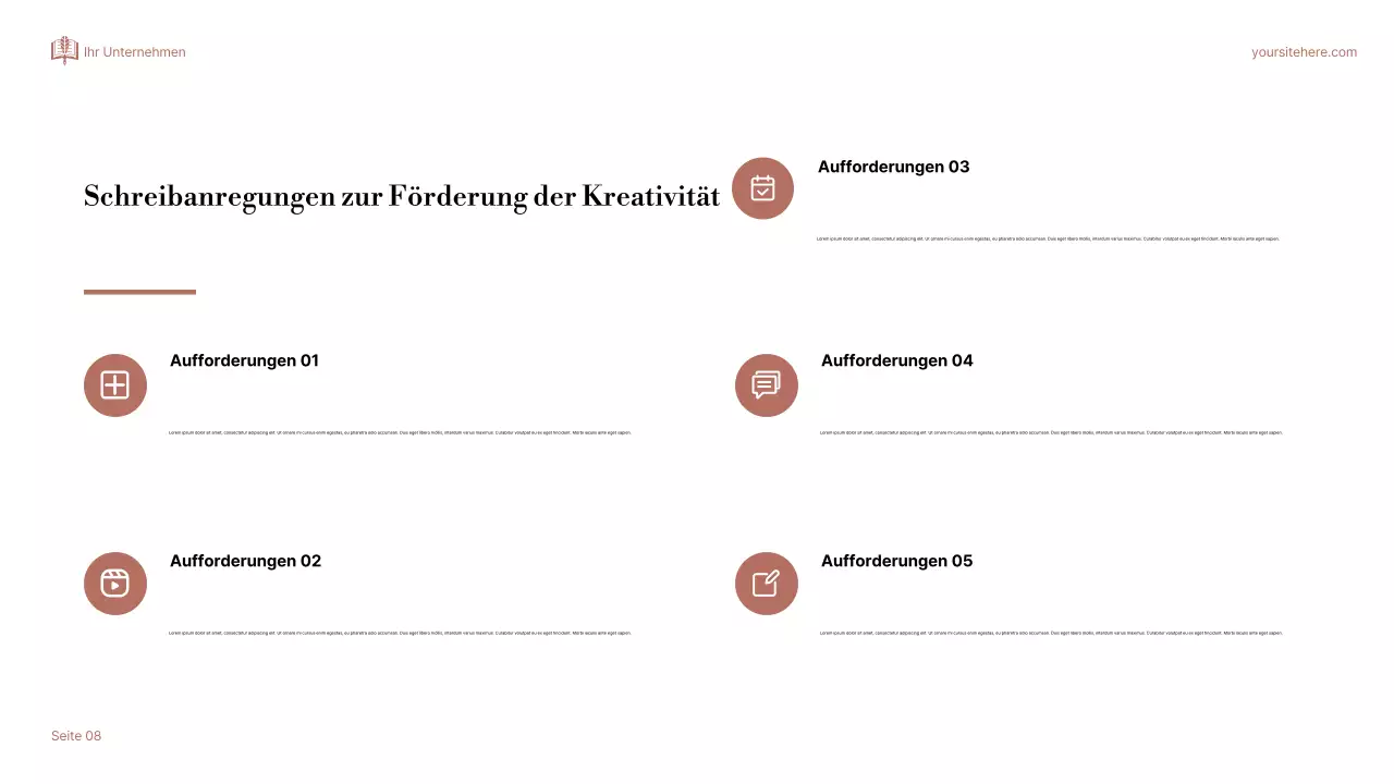 Beige Elegant Über Storytelling Präsentation