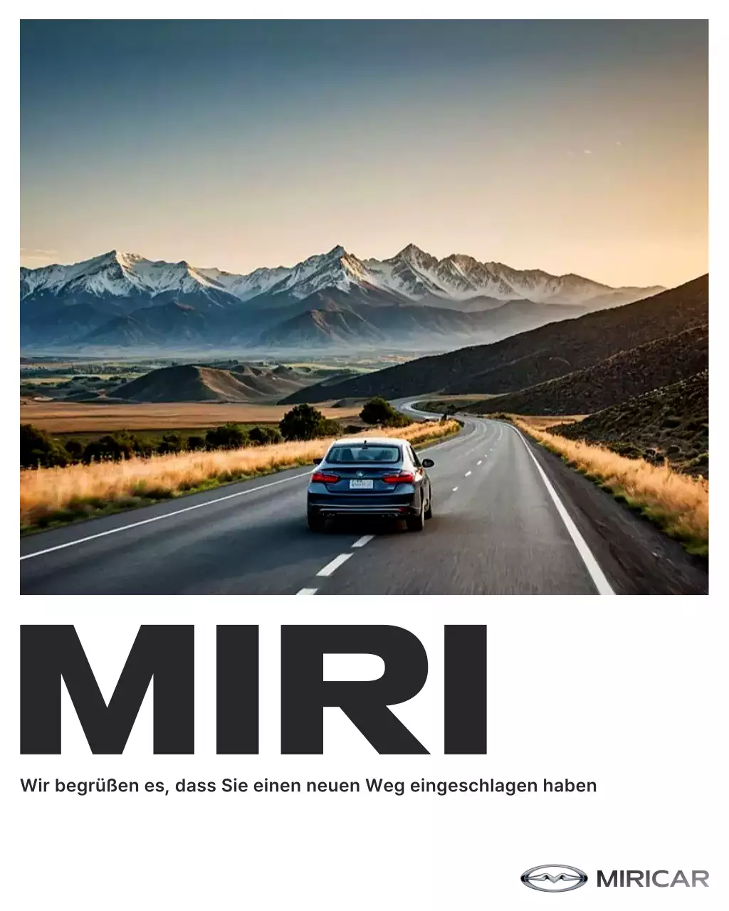 graue moderne Autowerbung