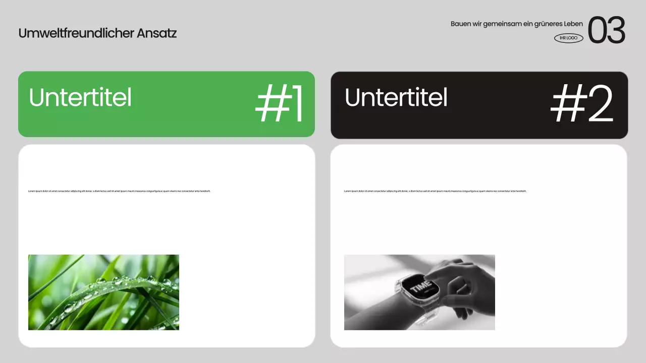 Ankündigung zur Green Modern Sustainability