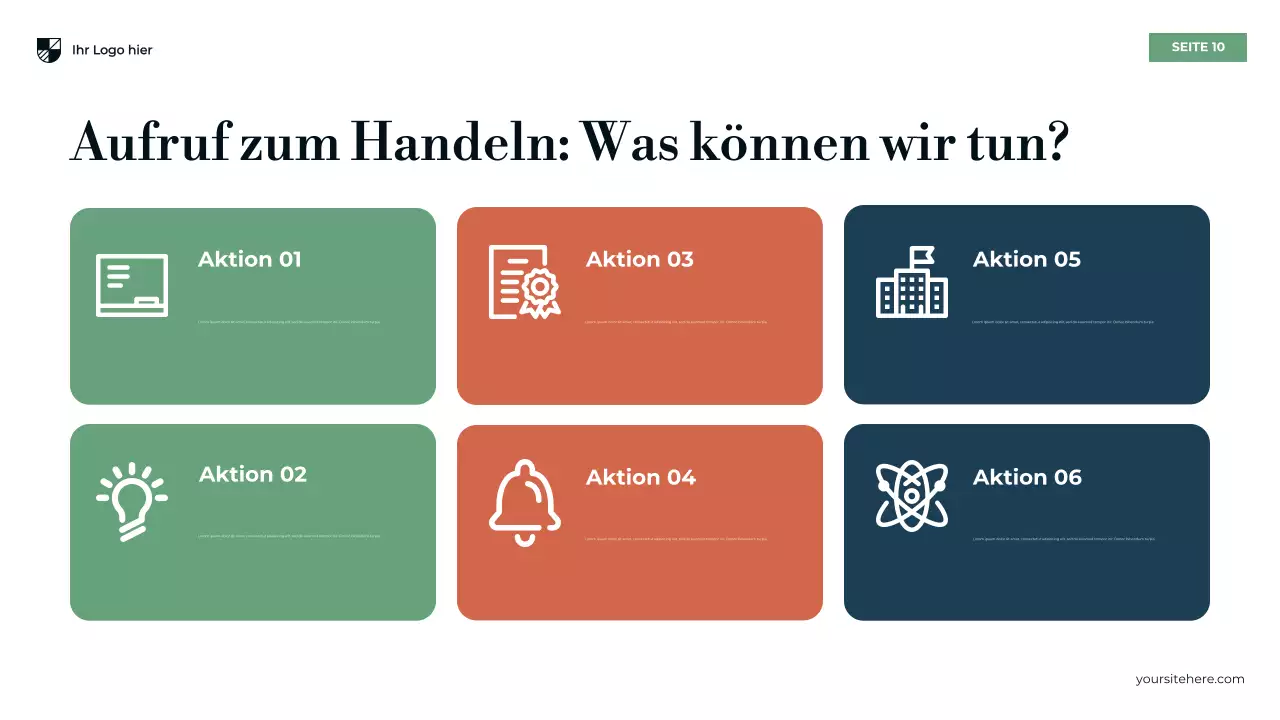 Blaue moderne Sekundarschulbildung Präsentation