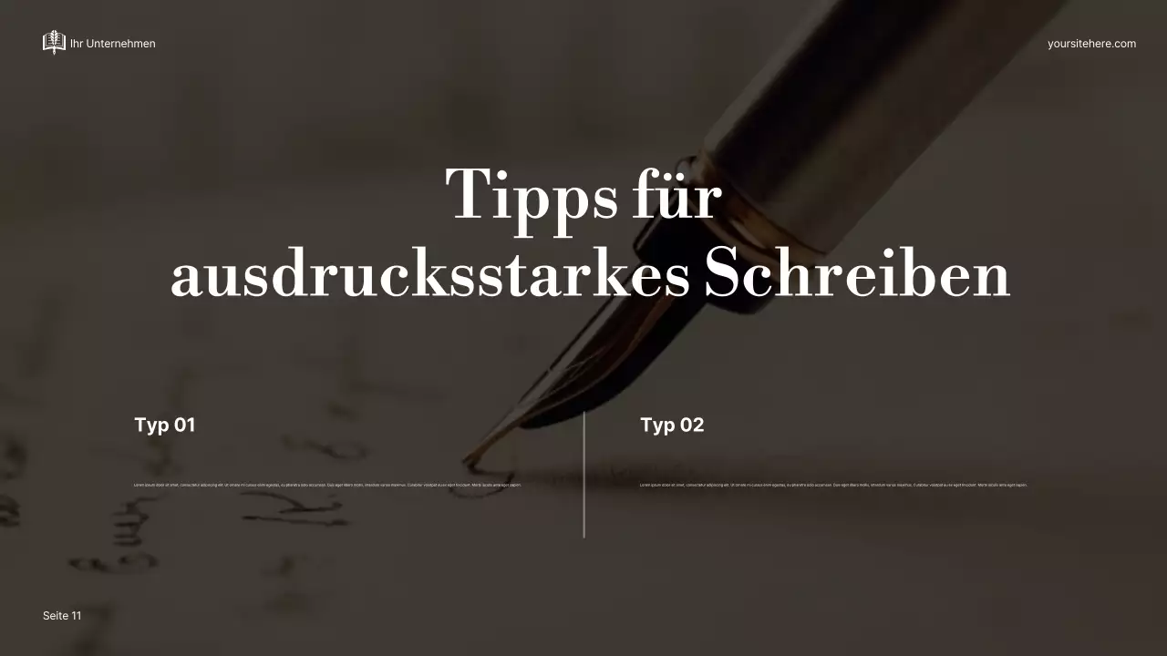 Beige Elegant Über Storytelling Präsentation