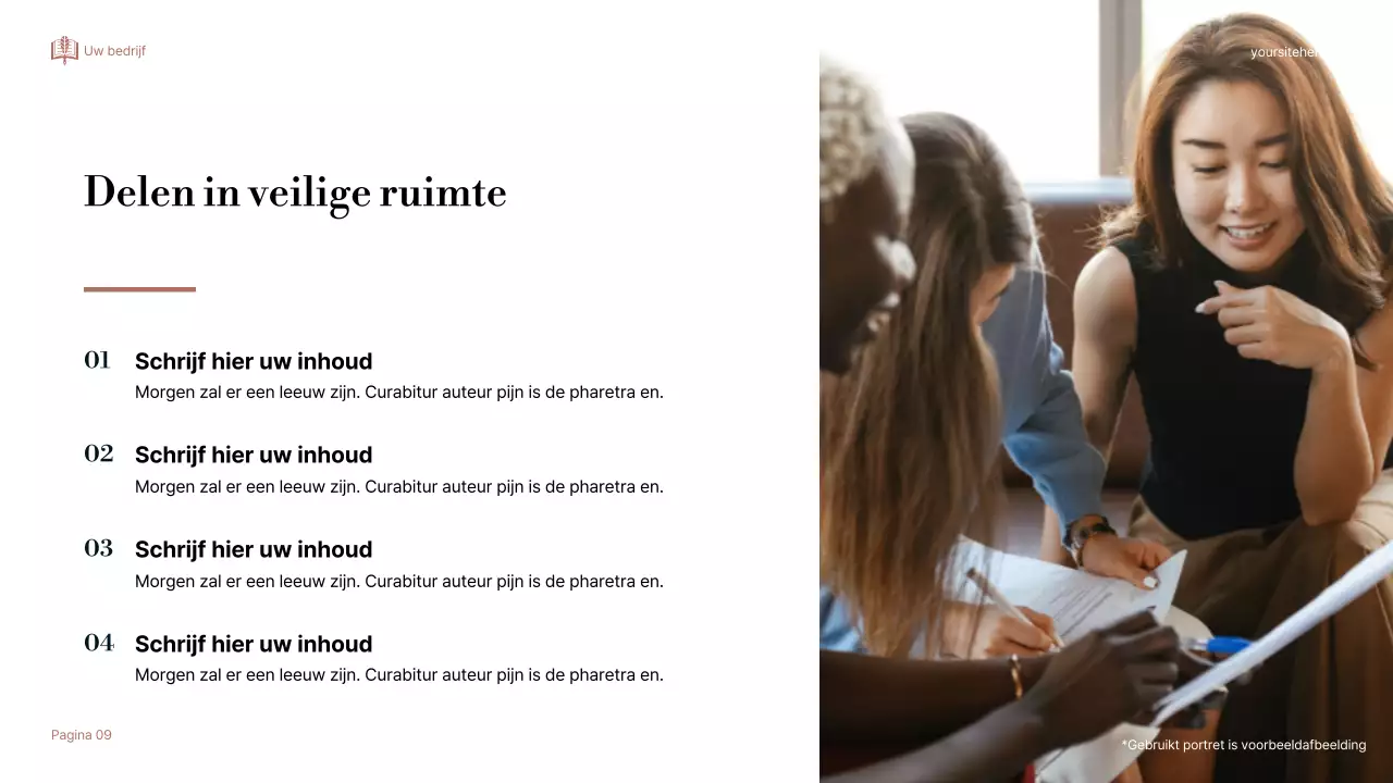 Beige Elegant Over Storytelling Presentatie