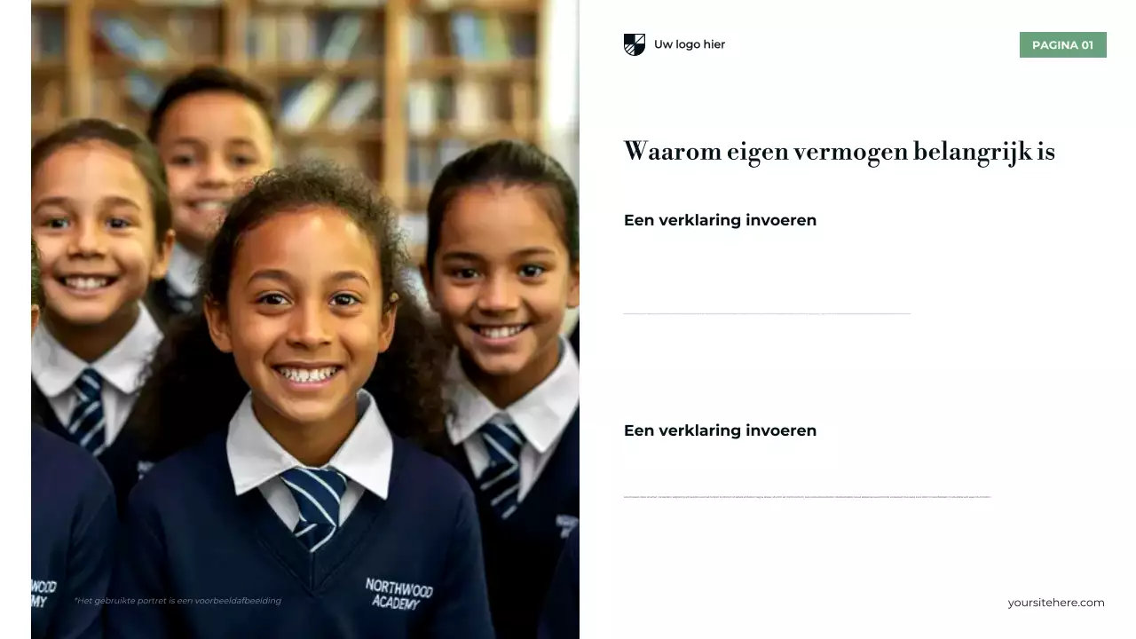 Presentatie Blauw Modern Voortgezet Onderwijs