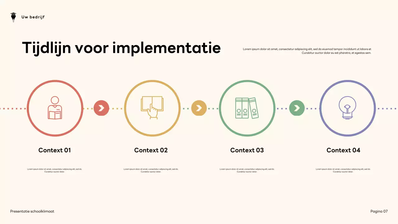 Presentatie over het moderne schoolklimaat van bruin en groen