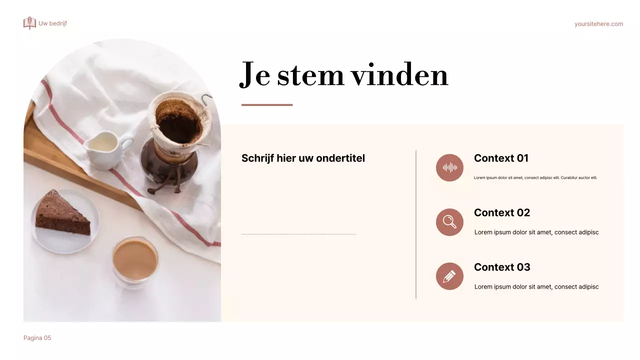 Beige Elegant Over Storytelling Presentatie