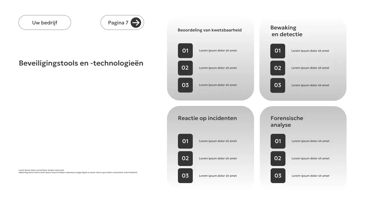 Grijze moderne beveiligingsgids