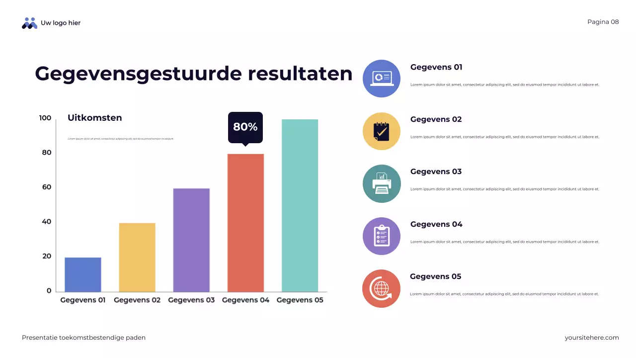 Overzichtpresentatie Blue Abstract Future-Ready Pathways