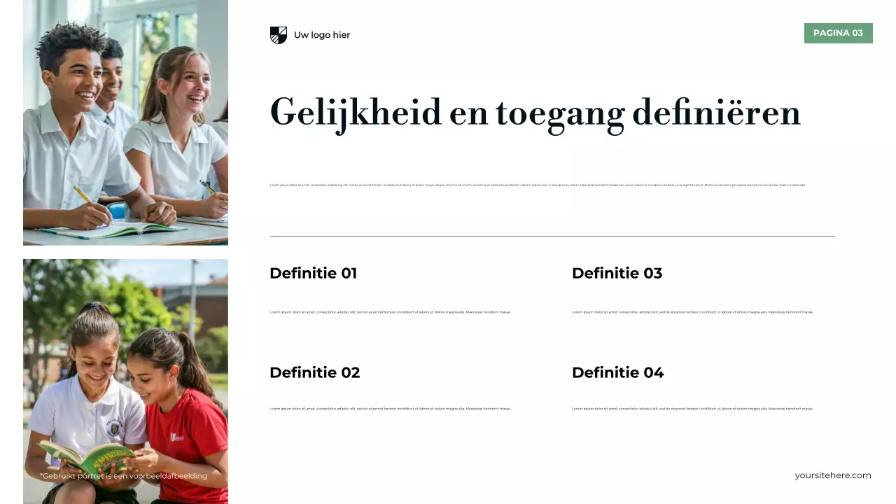 Presentatie Blauw Modern Voortgezet Onderwijs