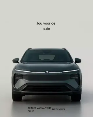 zwarte moderne auto advertentie