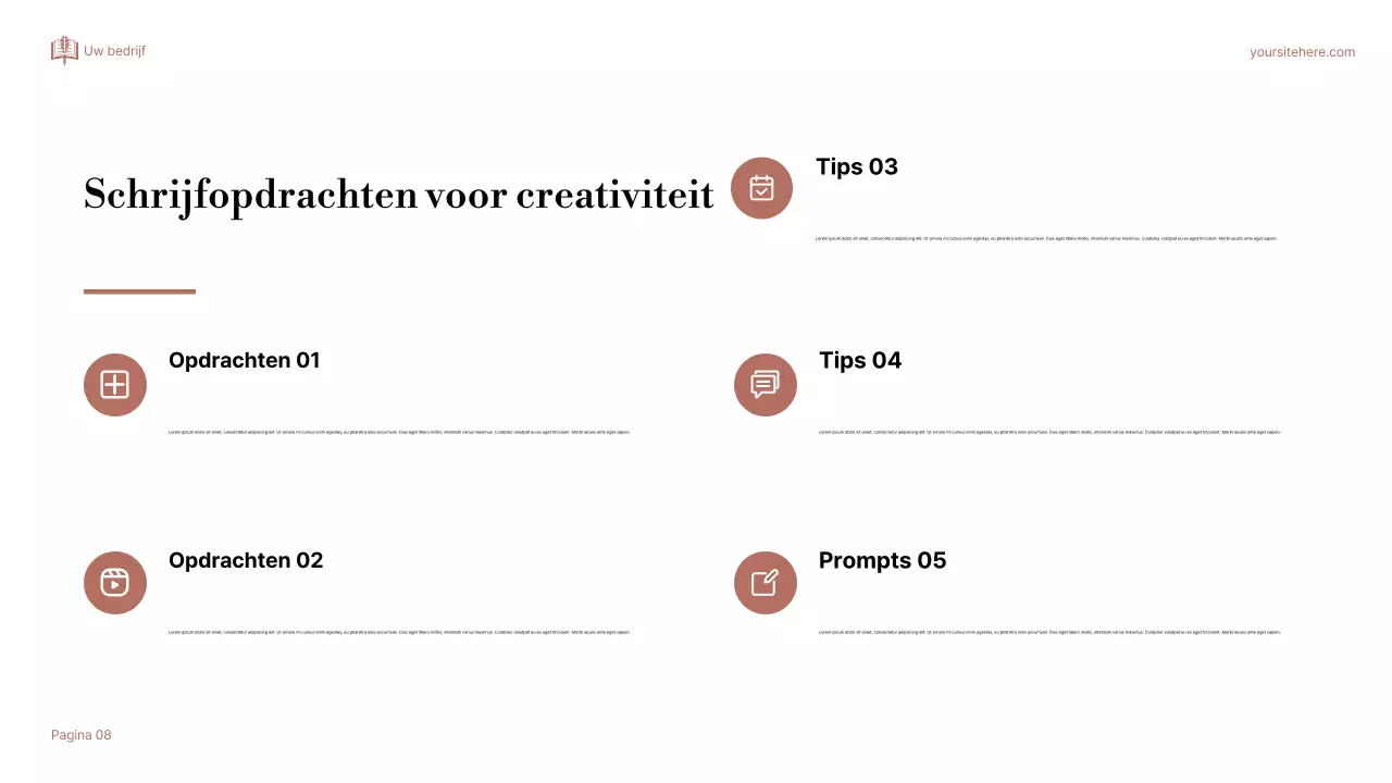 Beige Elegant Over Storytelling Presentatie