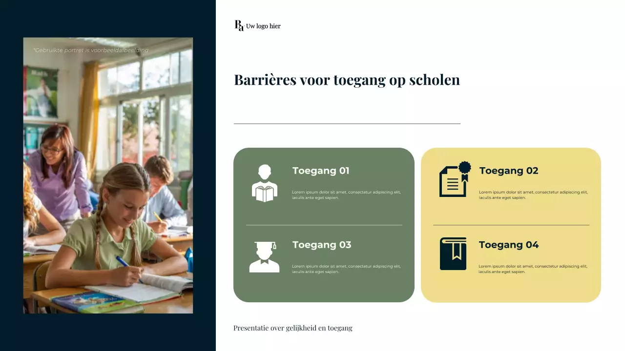 Presentatie van de Marine Modern Secundair Onderwijs