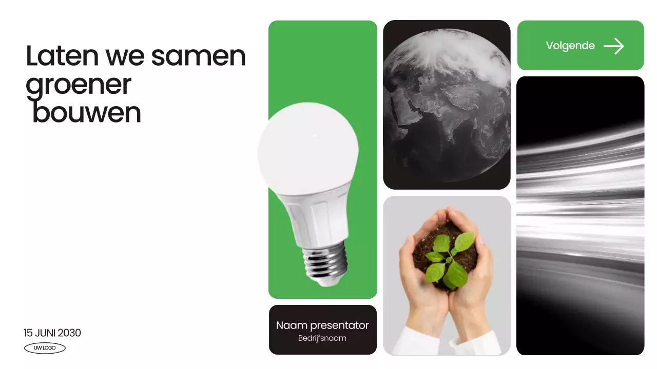 Aankondiging Groene Moderne Duurzaamheid