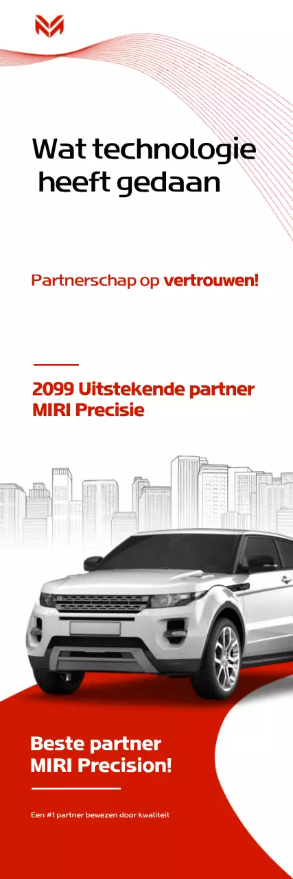 Rode moderne zakelijke partnerschapspromotie