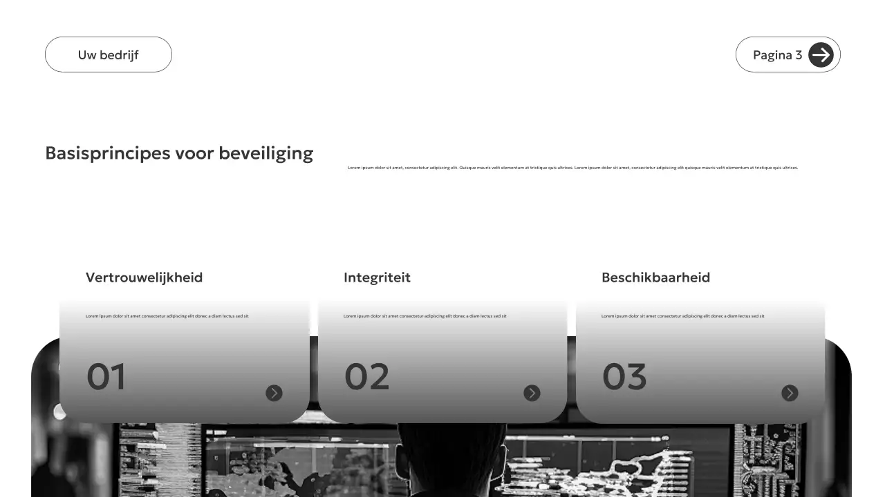 Grijze moderne beveiligingsgids