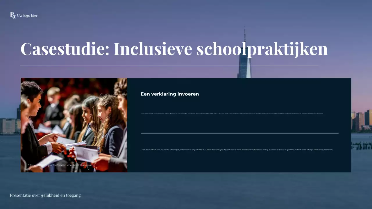 Presentatie van de Marine Modern Secundair Onderwijs