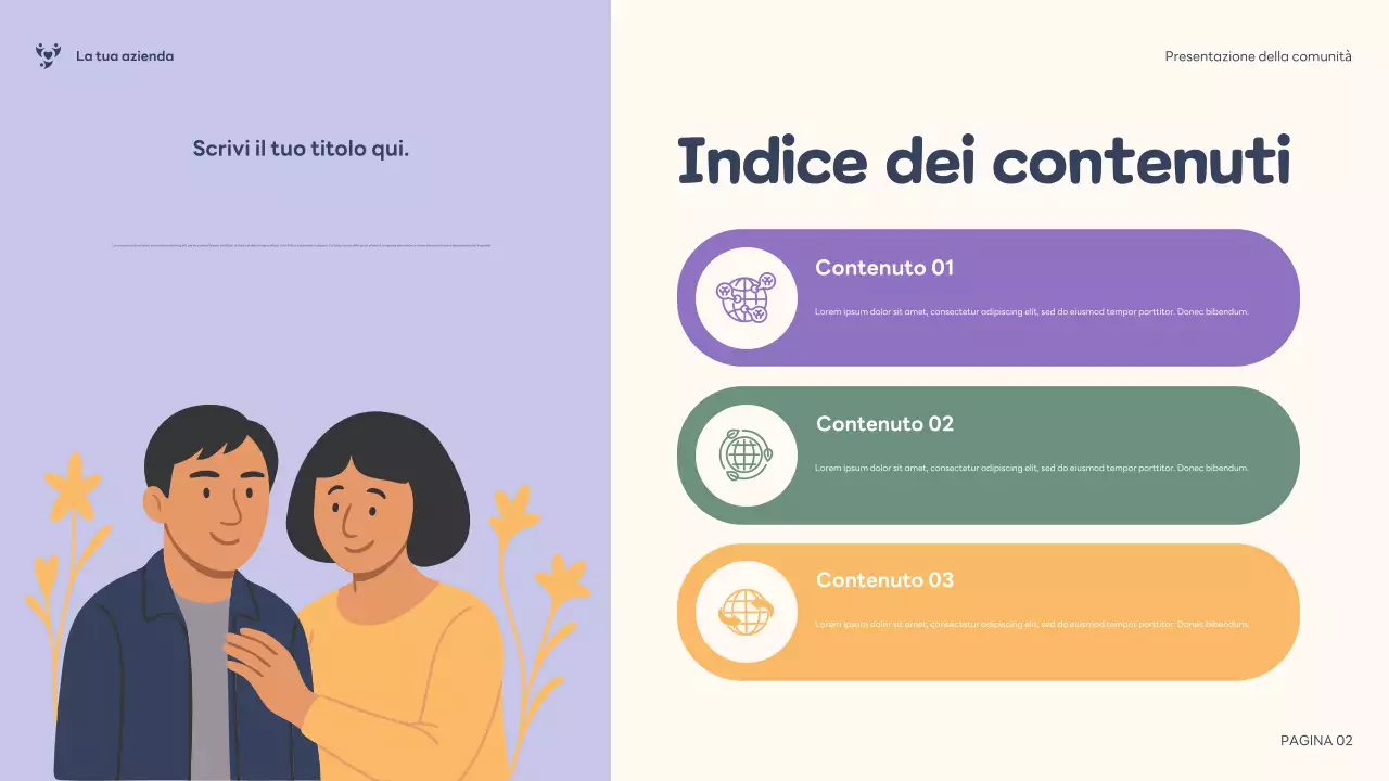 Presentazione della comunità inclusiva di Purple Illustration