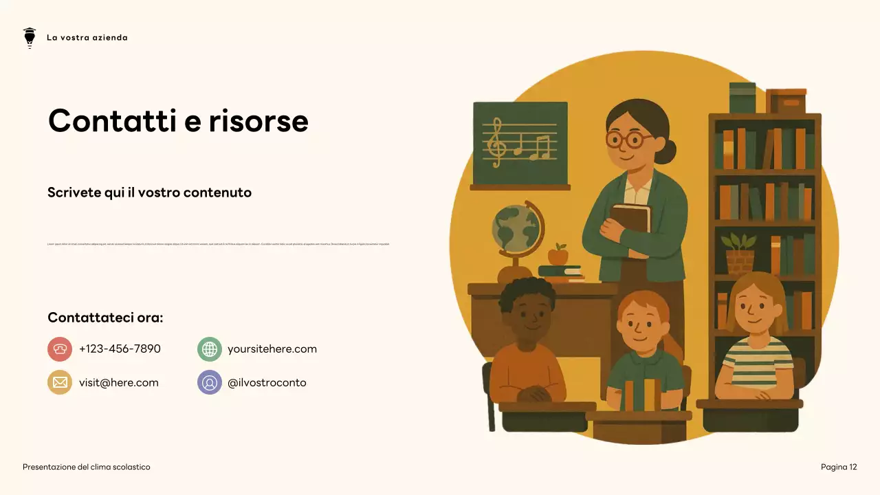 Presentazione sul clima della scuola moderna Brown and Green