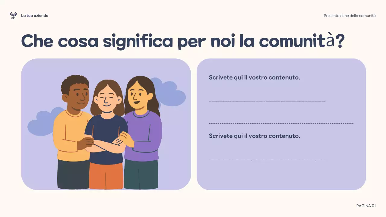 Presentazione della comunità inclusiva di Purple Illustration