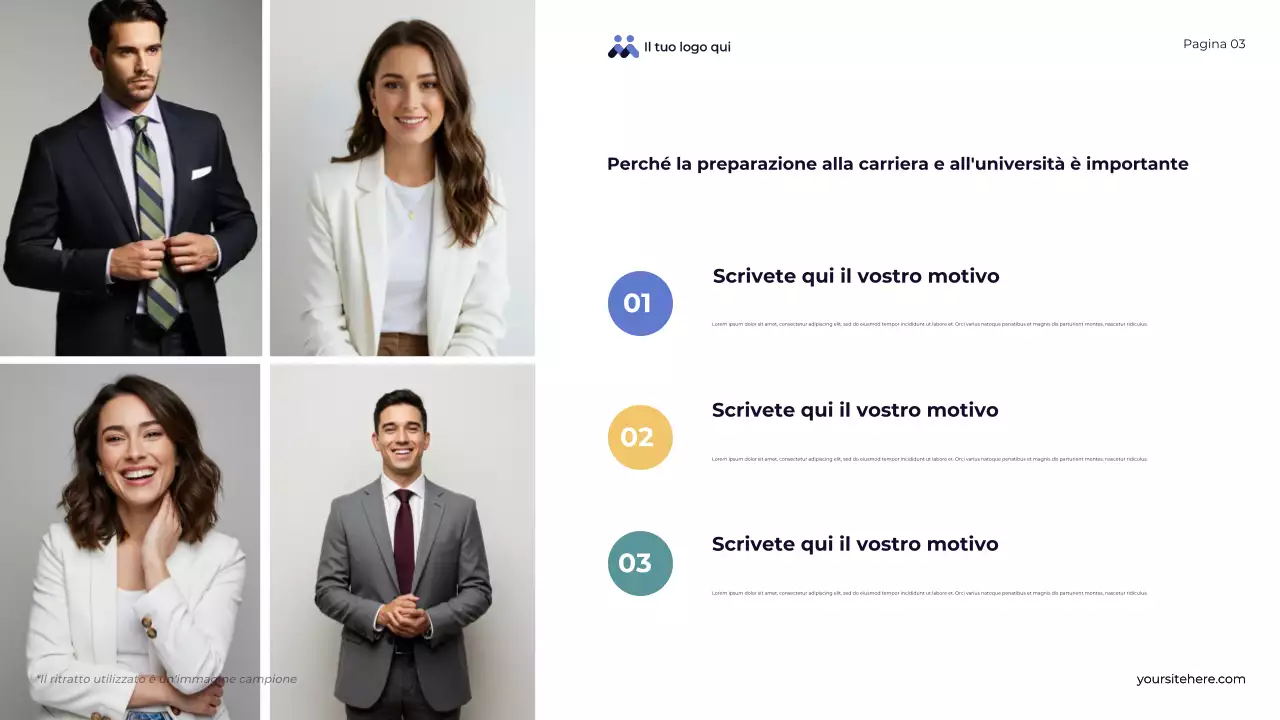 Presentazione della panoramica sui percorsi futuri di Blue Abstract