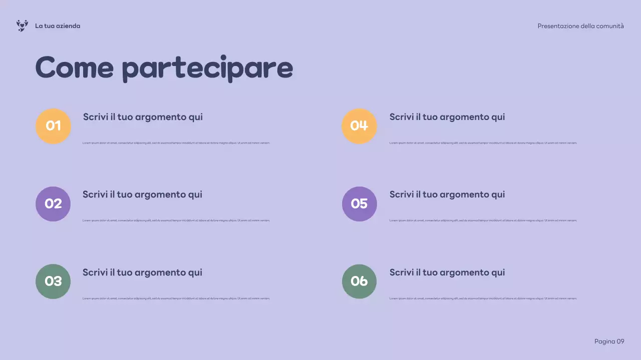 Presentazione della comunità inclusiva di Purple Illustration
