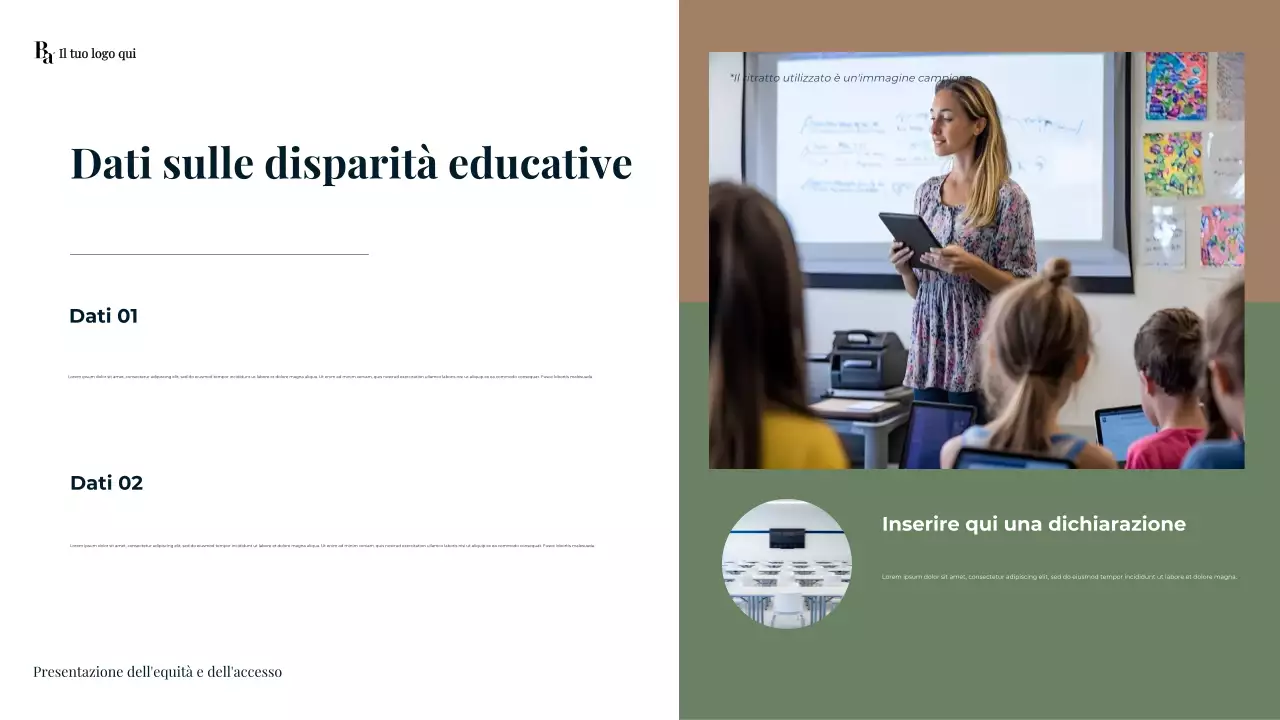 Presentazione dell'istruzione secondaria moderna della Marina