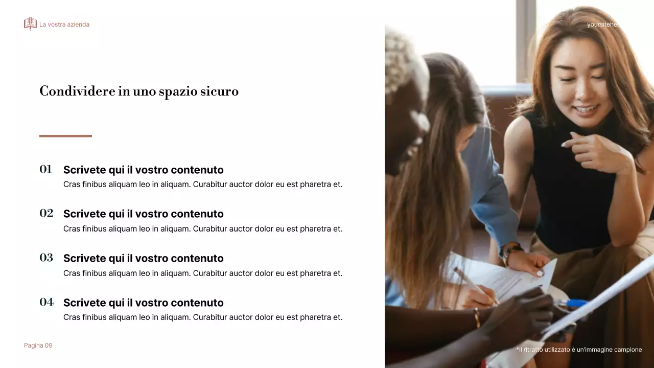 Presentazione di Storytelling Beige Elegante