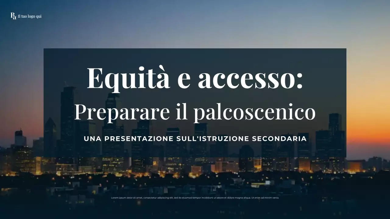 Presentazione dell'istruzione secondaria moderna della Marina