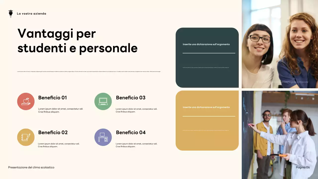 Presentazione sul clima della scuola moderna Brown and Green