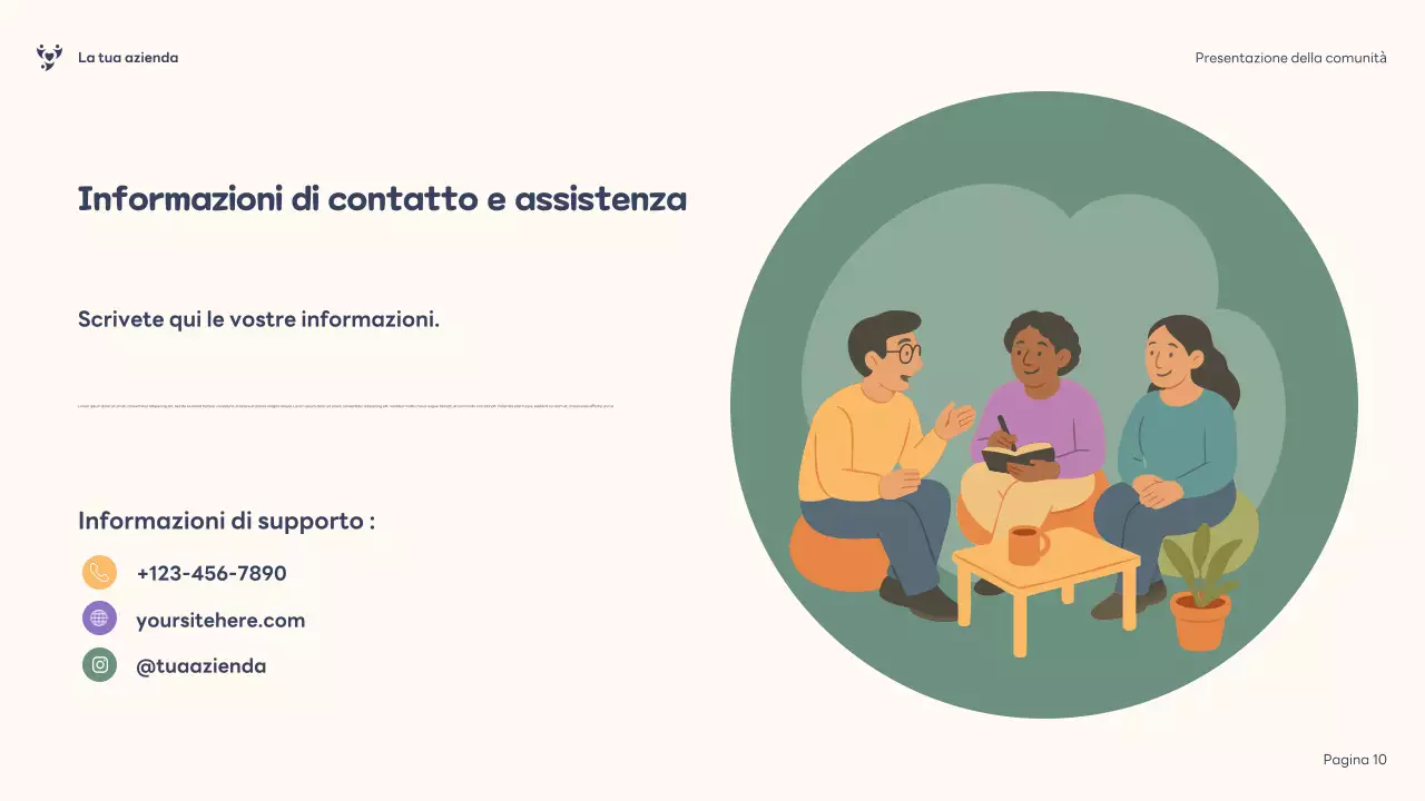 Presentazione della comunità inclusiva di Purple Illustration