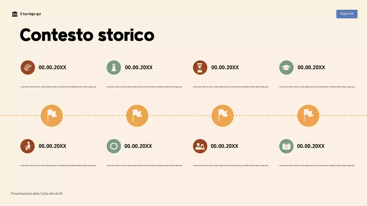 Presentazione della Carta dei Diritti Moderna Beige e Marrone