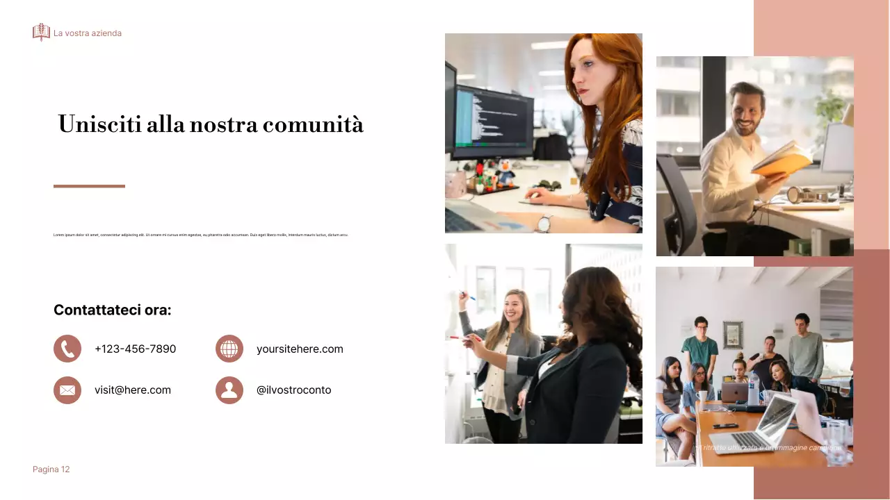 Presentazione di Storytelling Beige Elegante