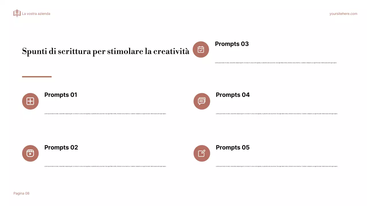 Presentazione di Storytelling Beige Elegante