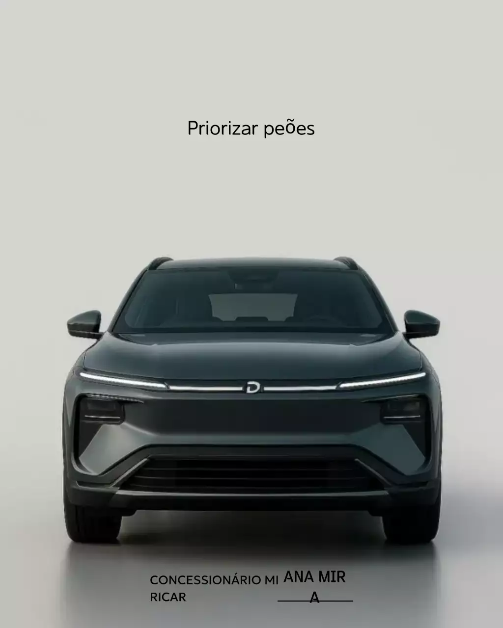 propaganda de carro preto moderno