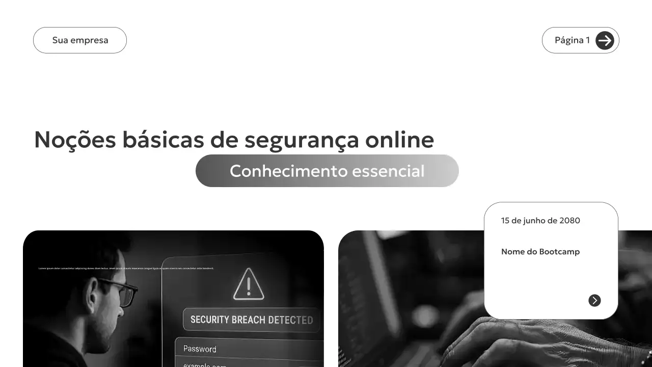 Guia de Segurança Moderna Cinza