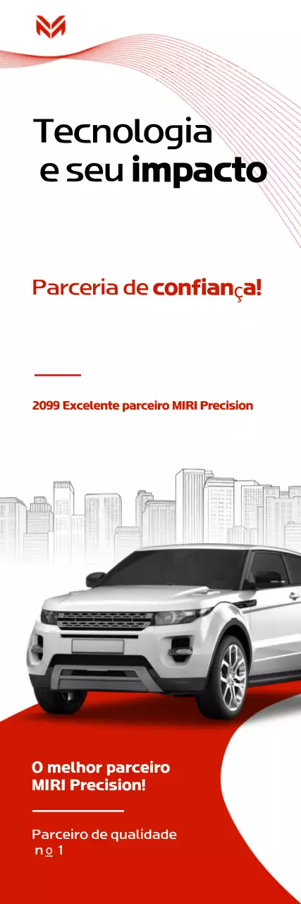 Promoção de Parceria Empresarial Moderna Vermelha