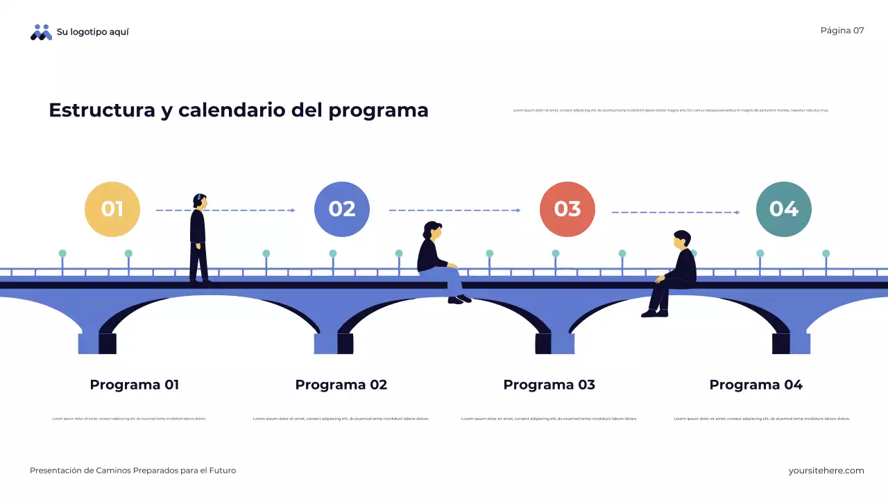 Presentación general de Blue Abstract Future-Ready Pathways