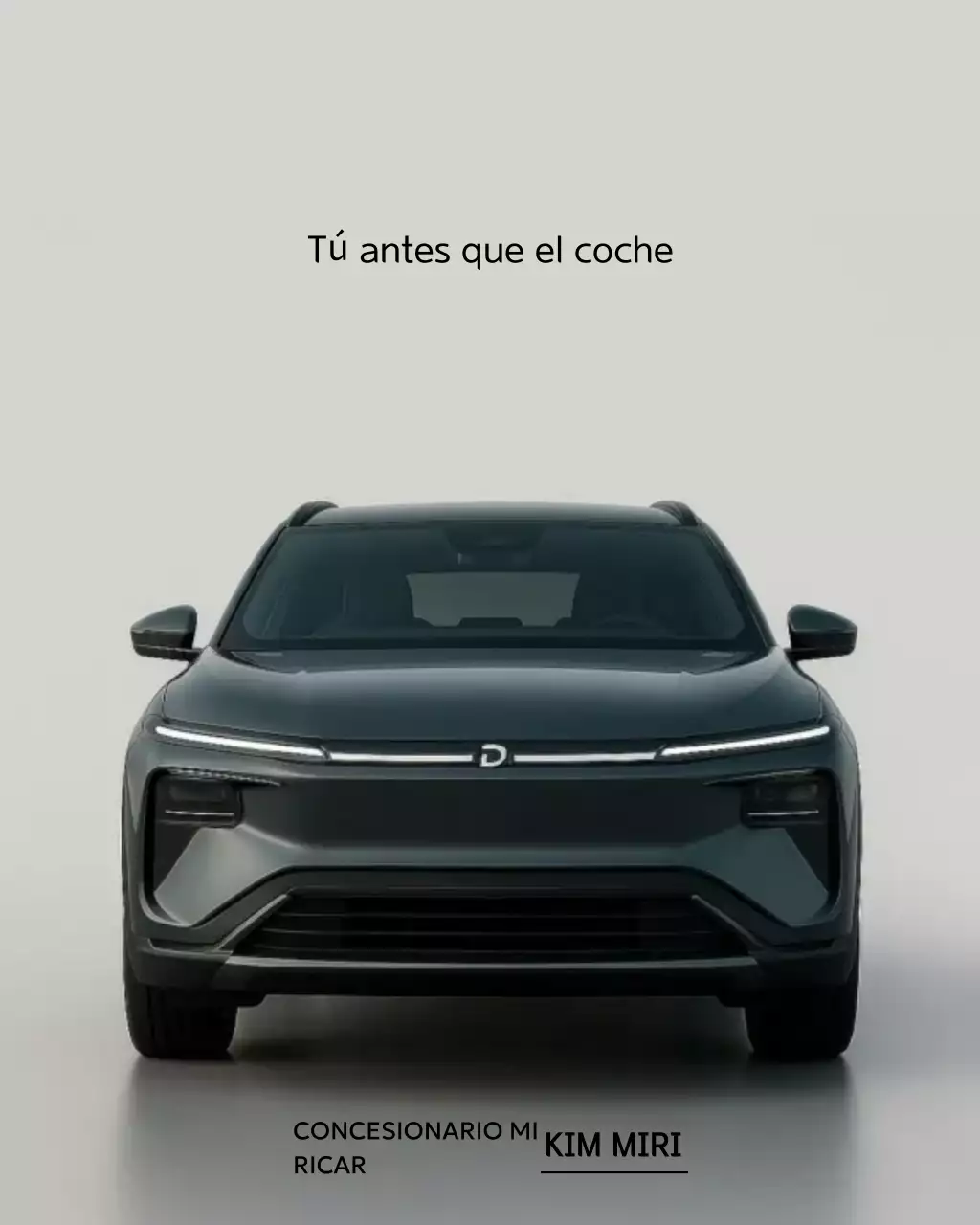 Anuncio de coche moderno negro