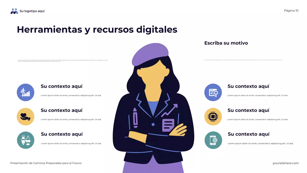 Presentación general de Blue Abstract Future-Ready Pathways