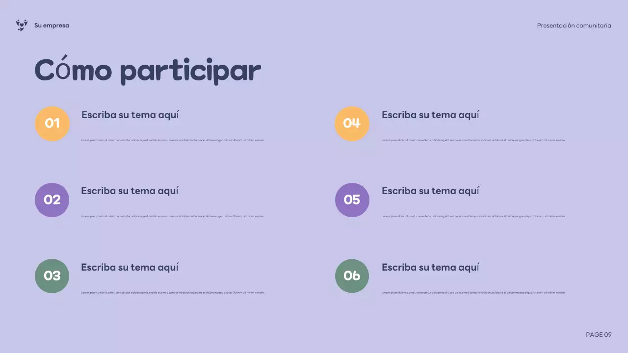 Presentación de la comunidad inclusiva de Purple Illustration