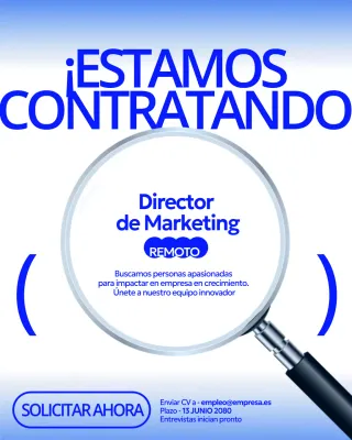 Anuncio de reclutamiento de Blue Modern