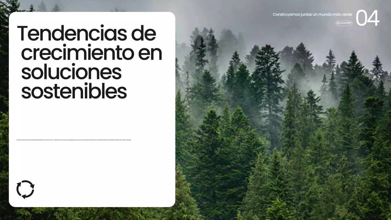 Anuncio de sostenibilidad de Green Modern