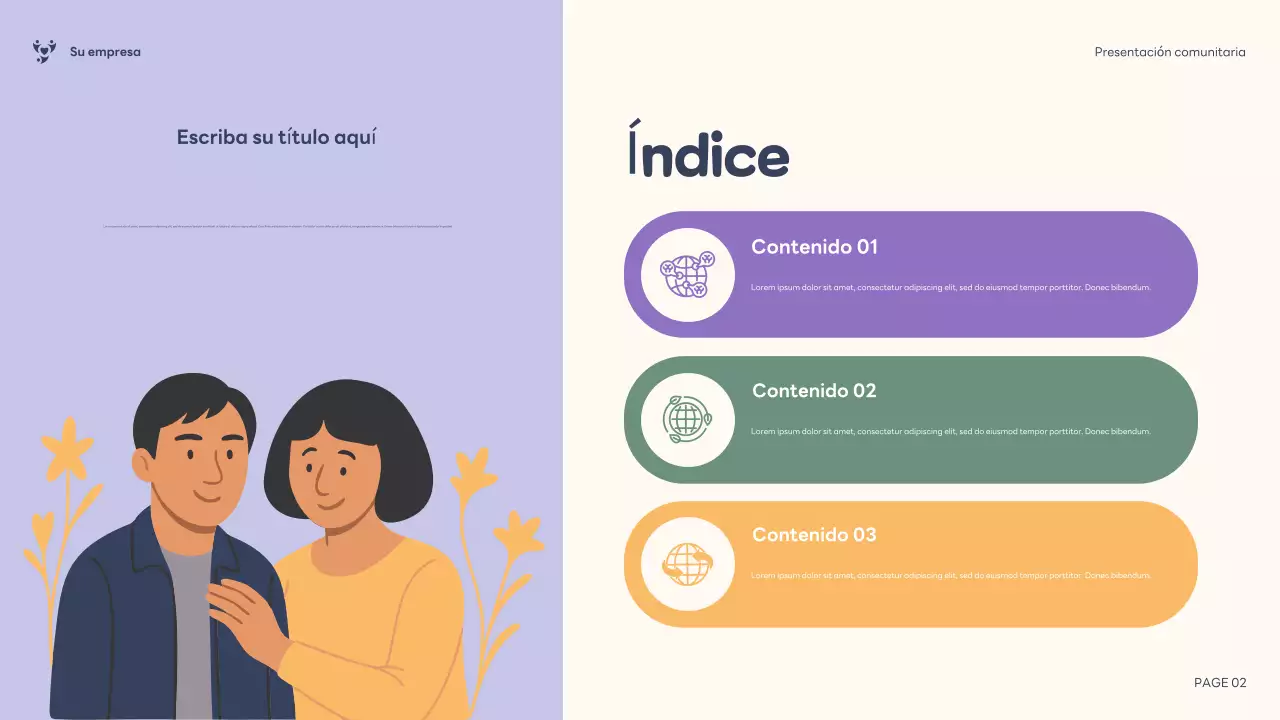 Presentación de la comunidad inclusiva de Purple Illustration