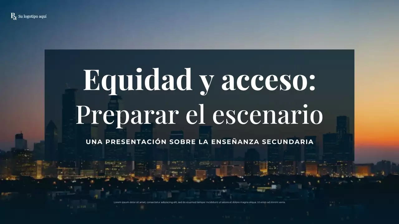 Presentación de la educación secundaria moderna de la Armada