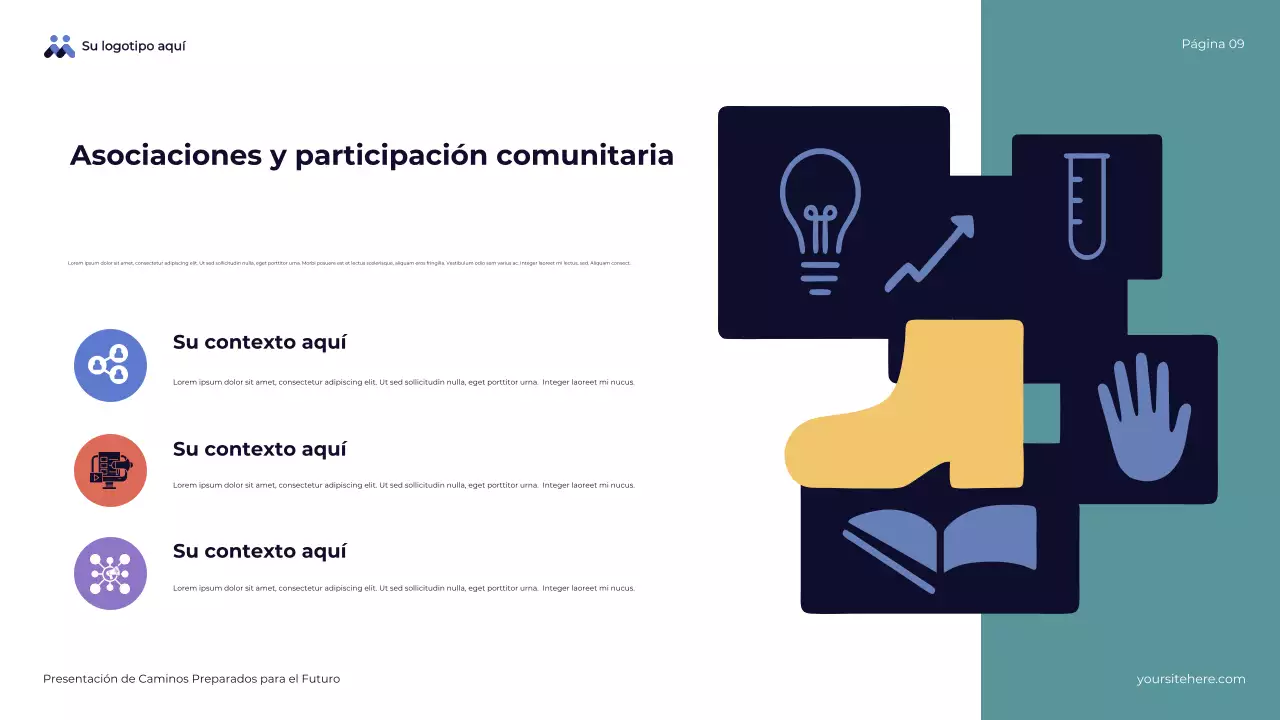 Presentación general de Blue Abstract Future-Ready Pathways