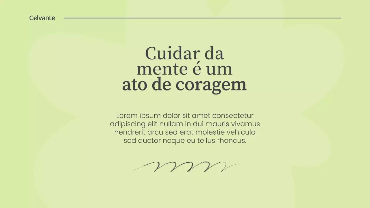 Apresentação do anúncio do Green Minimal Wellness