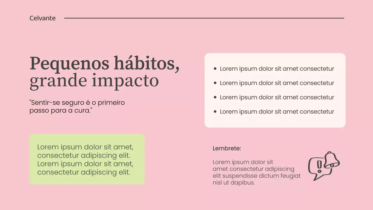 Apresentação do anúncio do Green Minimal Wellness