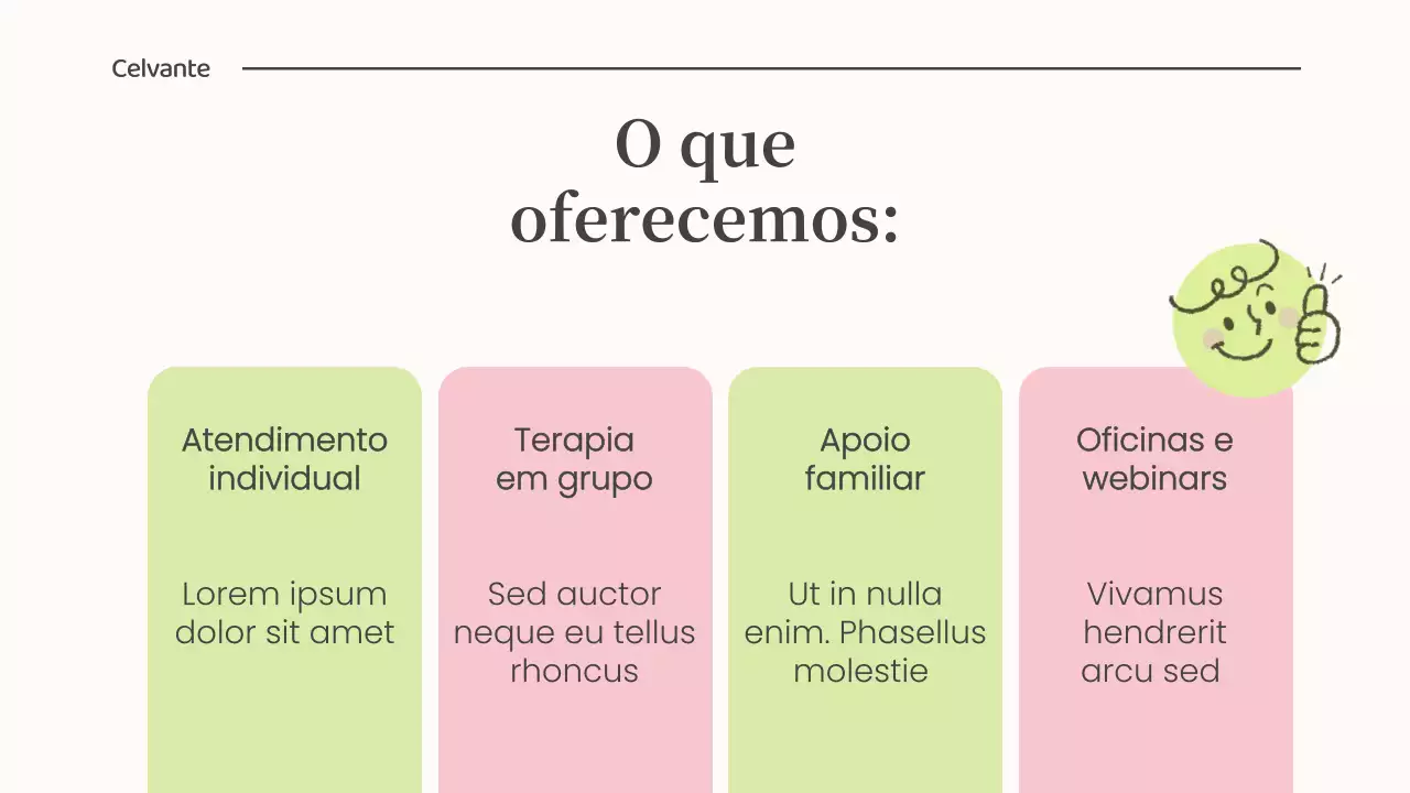 Apresentação do anúncio do Green Minimal Wellness